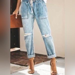 Boutique joggers jean fabric . Size medium